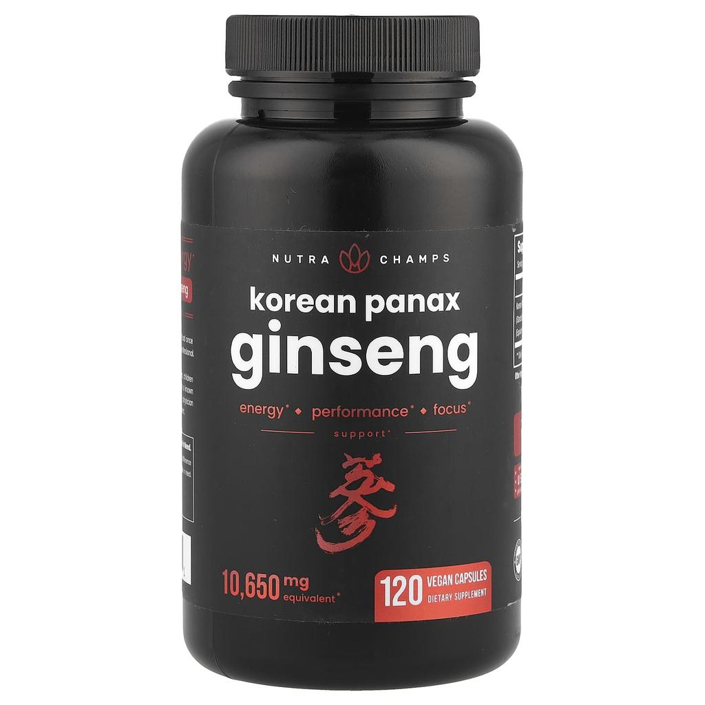 Korean Ginseng, Veggie Capsules 120 Tablets (532.5Mg per Capsule)