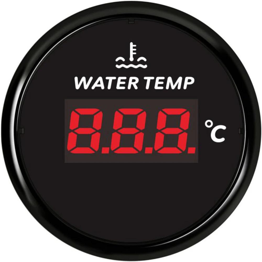 ELING New Universal 52mm Waterproof Marine Auto Water Temp Gauge Temperature Meter 40-120℃ With Red Backlight for Car Boat Truck