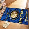 Inter Milan Personalized Text Area Rug Perfect for Dining Room Entryway Bedrooms Hallway Antislip Carpet Decorate Offices