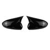 For Chevrolet Cruze 2008-2016 Side Mirror Cover Caps Glossy Black/Carbon Fiber Look ABS Plastic Car Exterior Accessories