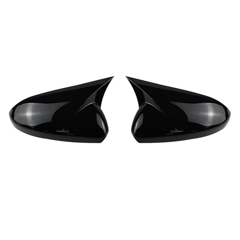 For Chevrolet Cruze 2008-2016 Side Mirror Cover Caps Glossy Black/Carbon Fiber Look ABS Plastic Car Exterior Accessories