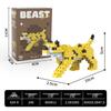 Fierce Beasts Building Block Model: Lion, Tiger, Black Panther, Gorilla - Educational Toy Gift