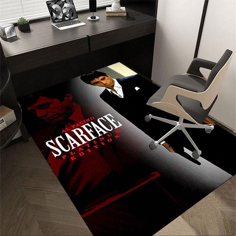 1pz Tappetino per Sedia da Ufficio Scarface Morbido, Confortevole, Per Tutte le Stagioni, Perfetto per la Casa, la Camera da Letto o l'Arredamento dell'Ufficio, Regalo Perfetto per