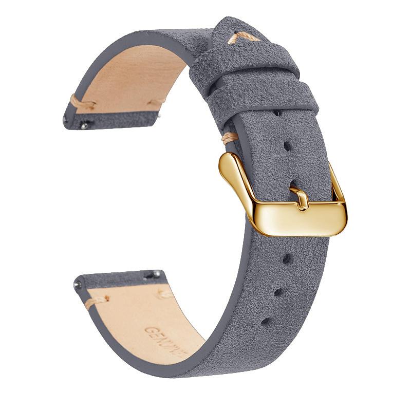 Elegantes Echtleder-Uhrenarmband, Schnellverschluss 14mm/16m/18mm/20mm/22mm Uhrenarmbänder, für Samsung, Seiko, Oris, Citizen Uhr
