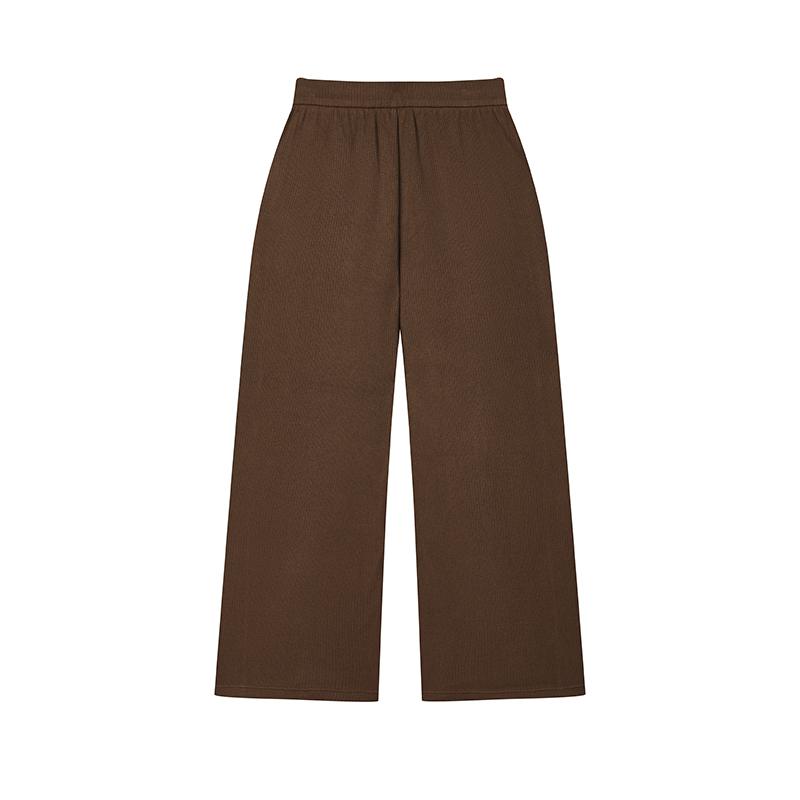 New FILA Knitted Sweatpants Women's Rusty Umber F11W443604FBN