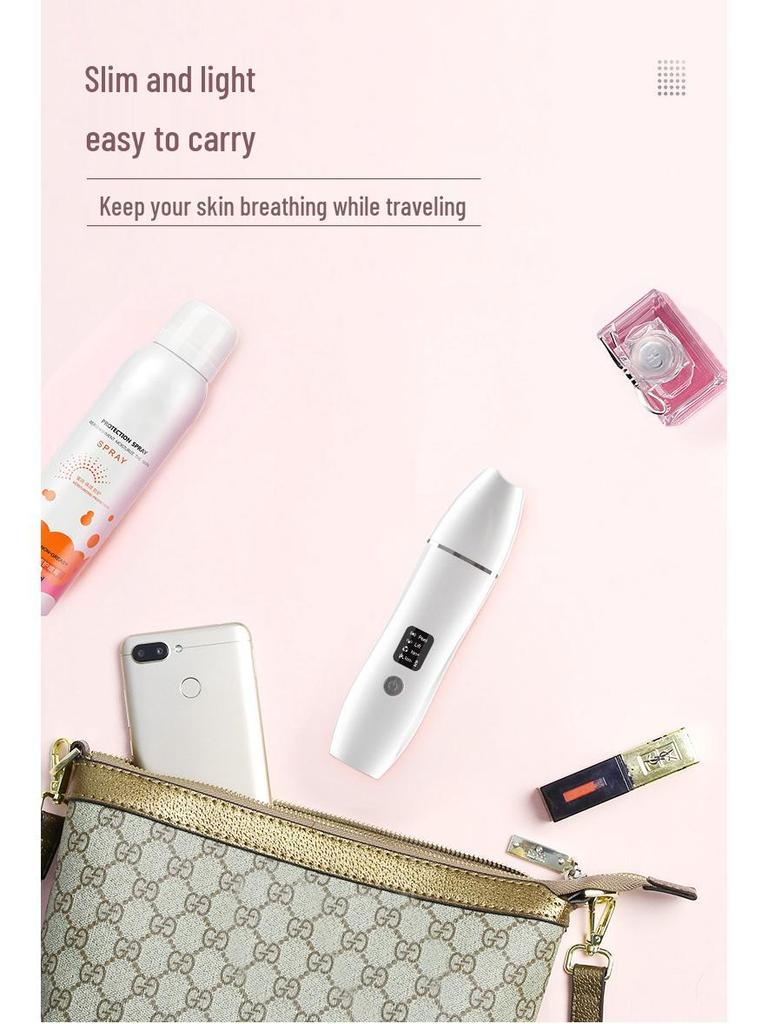 Ultrasonic Facial Skin Scrubber & Blackhead Remover - Home Deep Cleansing Device