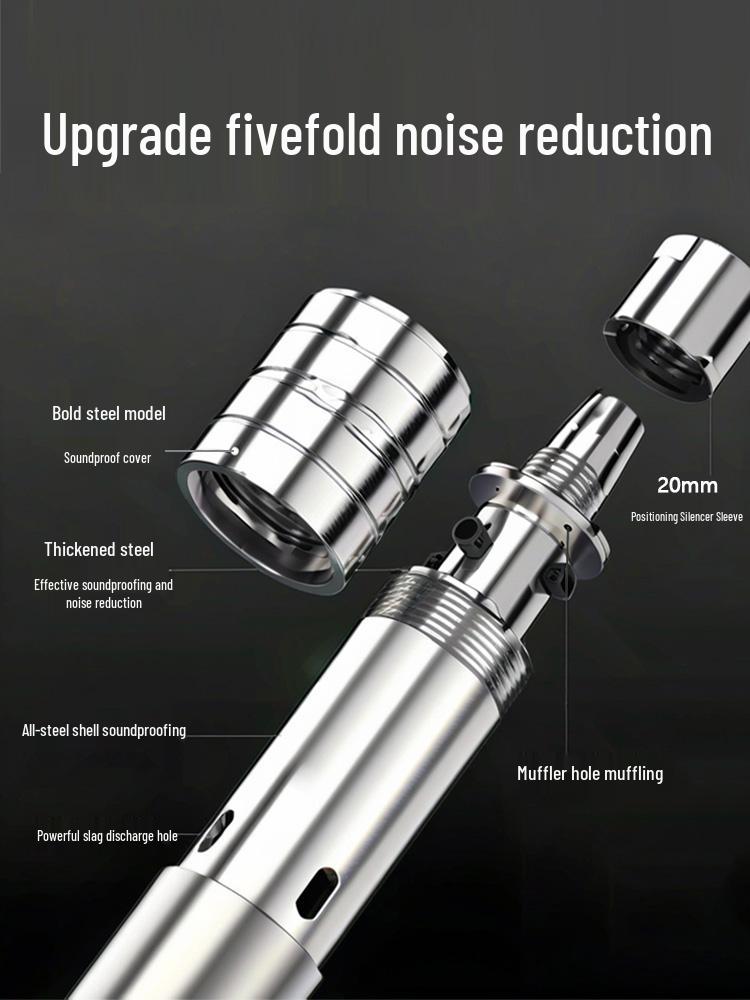 Ultra-quiet, All-steel Pneumatic Nail Gun for Industrial and Household Use, Perfect for Ceiling Applications.