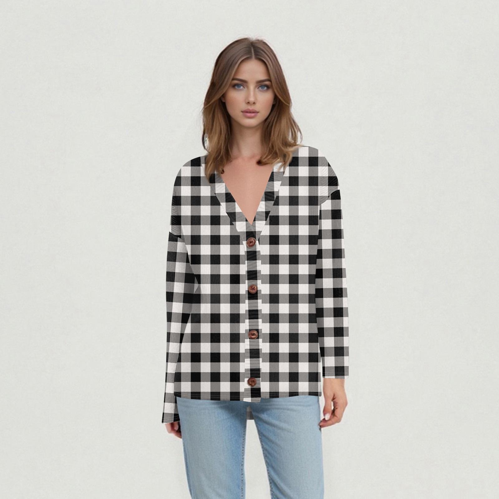 

Женские повседневные топы на каждый день Вязаный кардиган-жакет L