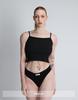 Rvd Airy Ribbed Crop Camisole (Black)