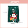 Paper Decor Christmas Bags With Santa Claus Gingerbread Man Print Daily For