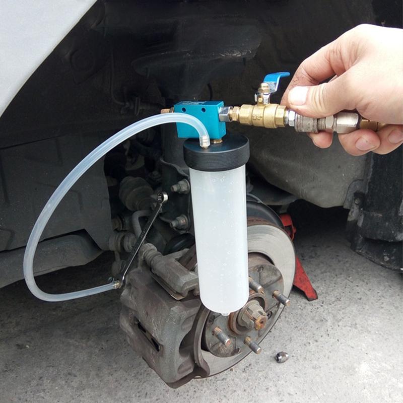 Auto-Bremsenentlüftungsset mit Hand-Vakuumpumpe - Manuelles Bremsflüssigkeitsentlüftungswerkzeug zur Luftentfernung im Automobil, Universell passend