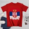 Unisex Unisex Vintage SERBIA Flag Serbian Tshirt Tees Oneck T Shirts WoUnisex Boys 100 Cotton TShirt