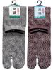 Mode Select Tabi-Socken mit Hanfblatt Japanische Baumwolle Größen Set von 2 M16 Herren Japanische Herstellung Muster, Muster, Mischung, 25-27cm, (Verfügbare Farben),