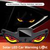 Car Neon Lights Solar-powered Warning Lights Vibrant RGB Dynamic Light Effects + Devil Eye Design Atmosphere Breathing Lamp