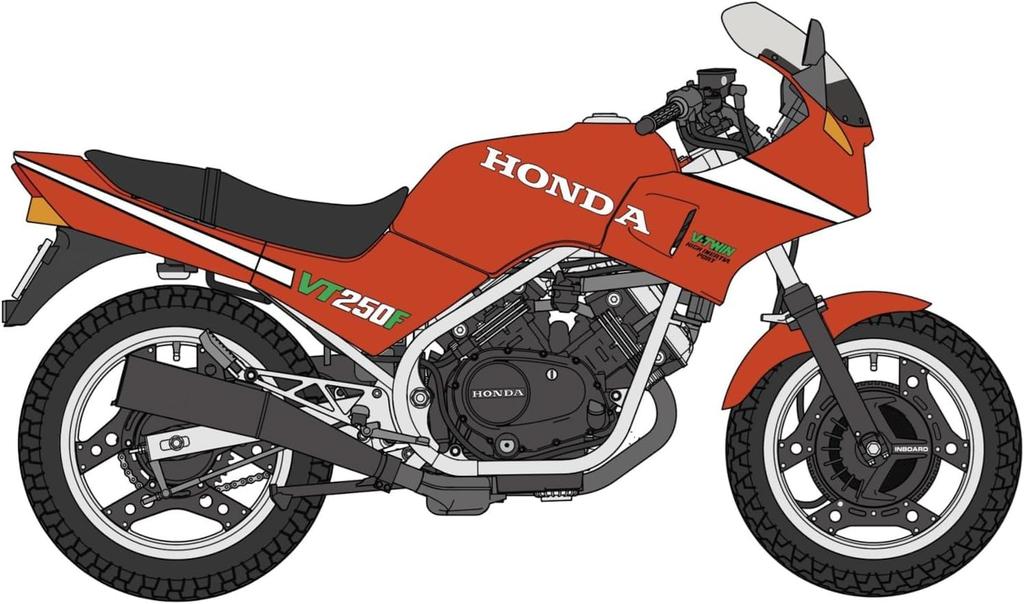 Hasegawa Honda VT250F Plastic Model Kit 21780 1/12 (MC08) (1984) "Red" (Motorcycle)