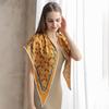 Travel Outside with a Chain Letter Printing Triangle Scarf Autumn Women's Fashion and Elegance with Shawl
