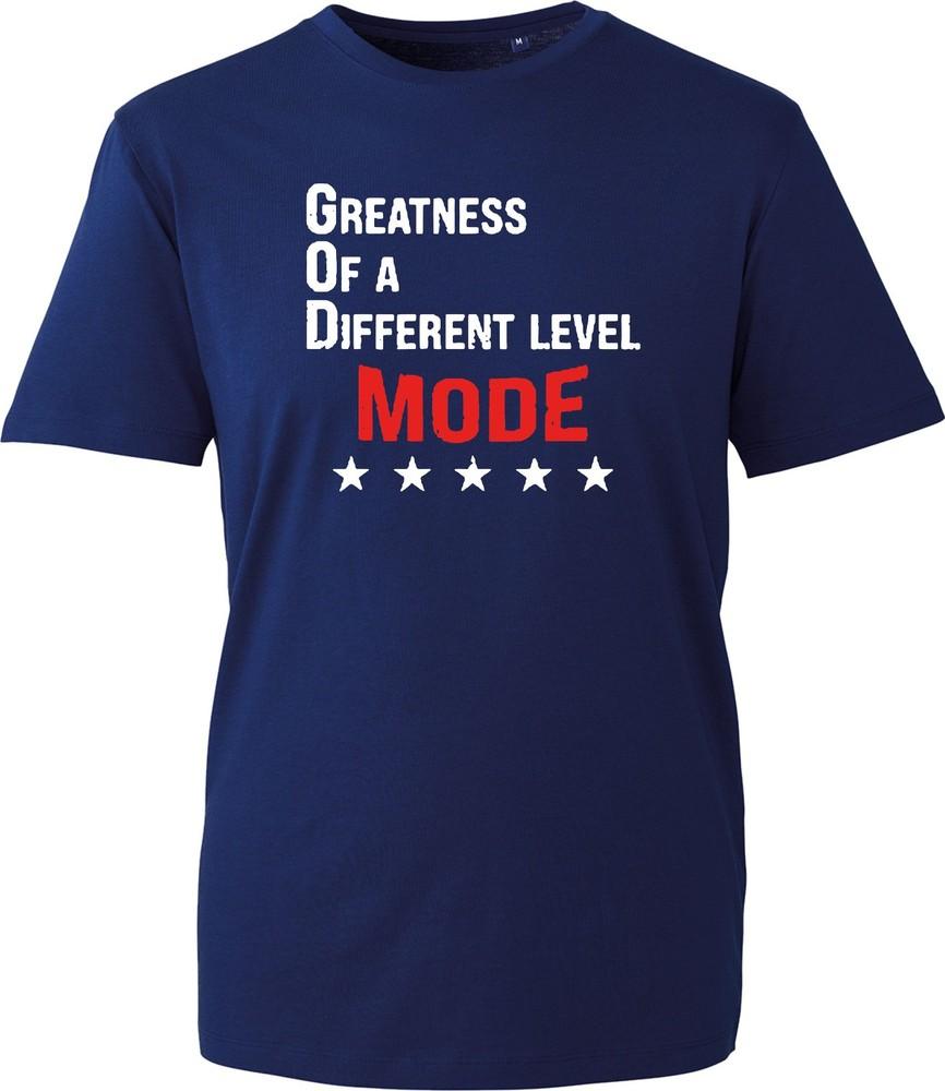 Greatness Unisex T Shirt Novelty Gym Motivational Slogan Black Cotton Tee Top S