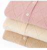 Women's 100% Wool Round Neck Cardigan - Autumn/Winter Versatile Short Sweater Coat