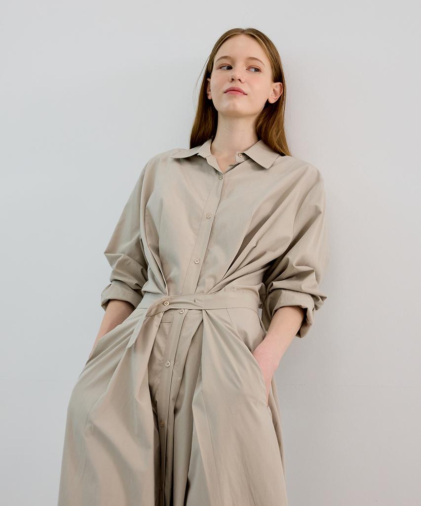 Noing Two-Way Dress (Khaki Beige)
