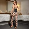 Set Camicia Lunga e Pantaloni Lunghi Yaoting Midnight Luxury con Inserti in Rete DT3541