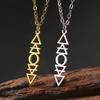 Dawapara Vier Elemente Halskette Ohrringe Schmuckset Wasser Feuer Luft Erde Symbole Alchemistisches Anhänger Edelstahl Schmuck