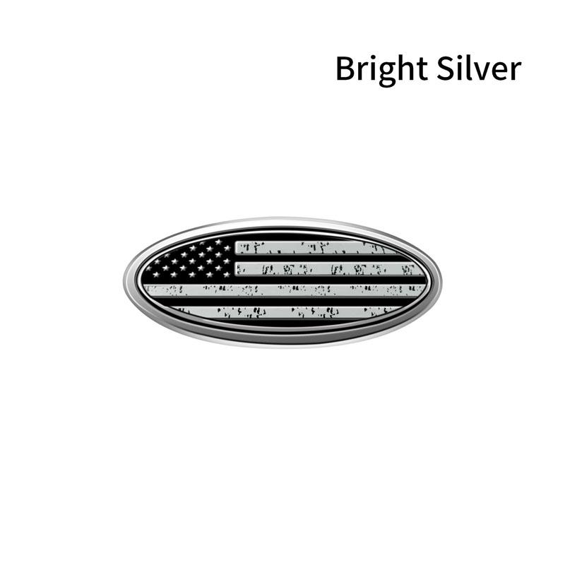 Interior Car Decor American US Flag Symbol Logo Car Steering Wheel Cover Center Sticker For Focus Fiesta Fusion Mondeo Kuga