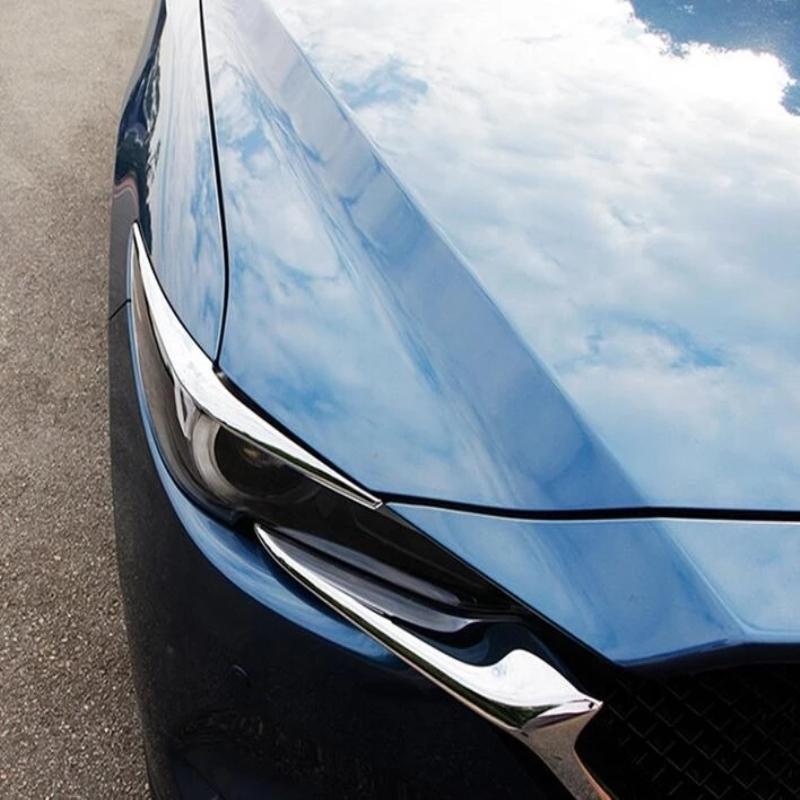 For Mazda Cx-5 Cx5 Kf 2017- 3d Partsbon Front Rear Head Light Lamp Eyelid Eyebrow Tail Strip Exterior