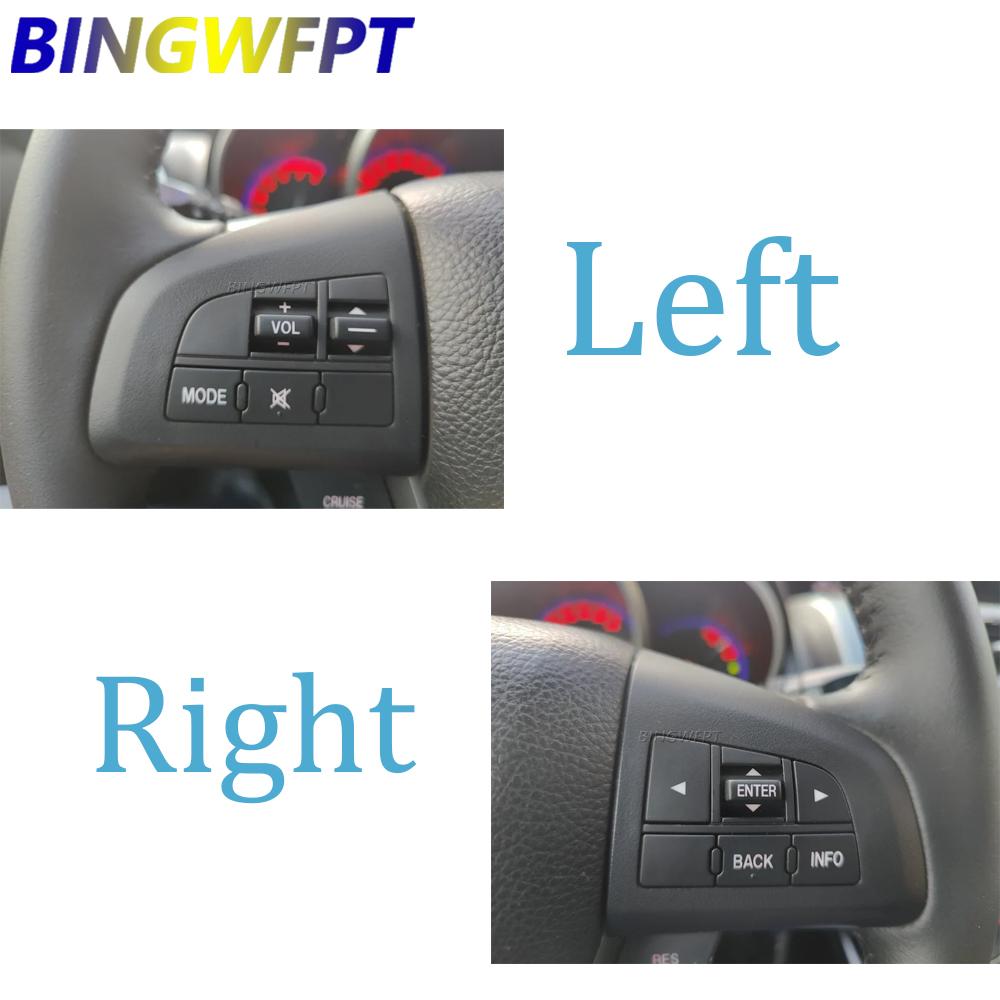 For mazda 3 mazda5 CX-7 BL 2008-2013 Control Switch Car Styling Volume Mode Function Left+Right Steering Wheel Control Buttons