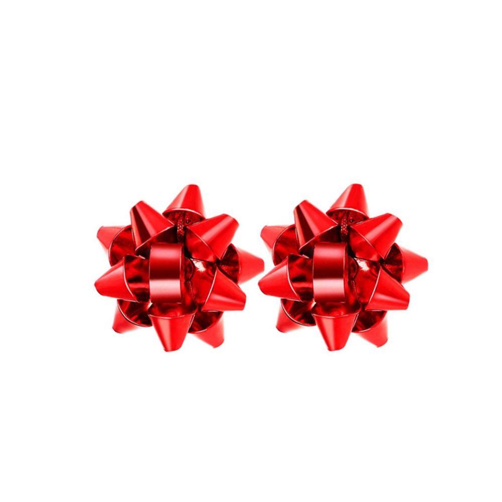 Star Ribbon Merry Christmas Earrings Snowflake Wrap Bow Stud Earrings  Girls