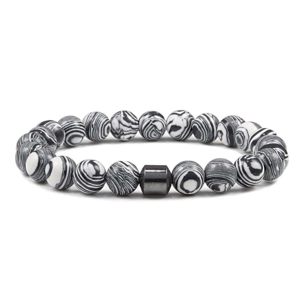 Malachiet Kralen Armband Cilinder Natuursteen Armbanden Hoge Kwaliteit Energie Armband Klassieke Strand Sieraden Pulsera