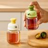 Press-top Glass Oil Bottle,Soy Sauce And Vinegar Condiment Bottle,Home Kitchen Spice Metered Oil Control Bottle