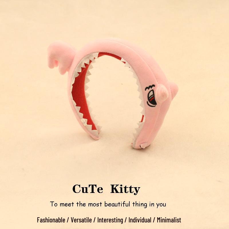 Cute Dinosaur & Shark Headband for Face Washing, Photos, and Performances - Perfect for Adults & Kids