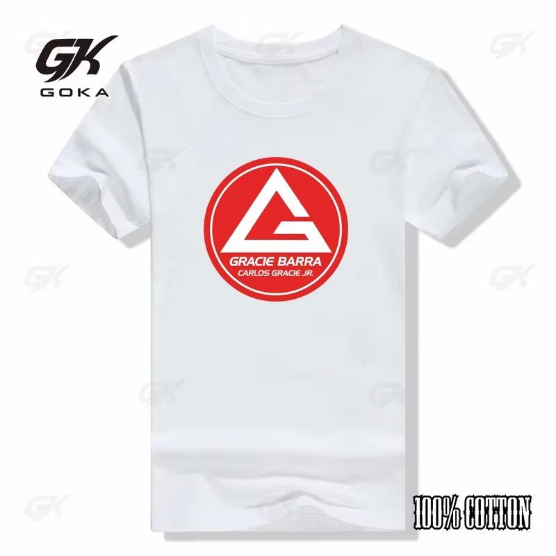 

Summer mens tshirt Gracie Barra Carlos GR brazilian jiu jitsu tshirt unisex Breathable tshirt Short sleeved tops t shirt XL