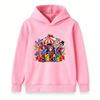 Kids Boys Girls Funny Circus Cartoon Print Hoodie Casual Long Sleeve Pullover Hooded Sweatshirt For Children Daily Wear