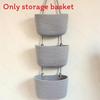 Wall Mounted Storage Basket With Cotton Weave For Dorm Room Organization And Household Use