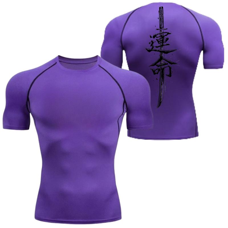 Men's Compressed Shirt Sports Quick Drying Fitness T-shirt Tight Sweat-Absorbent Jogging Cycling Outdoor 8 Colors Short Sleeve