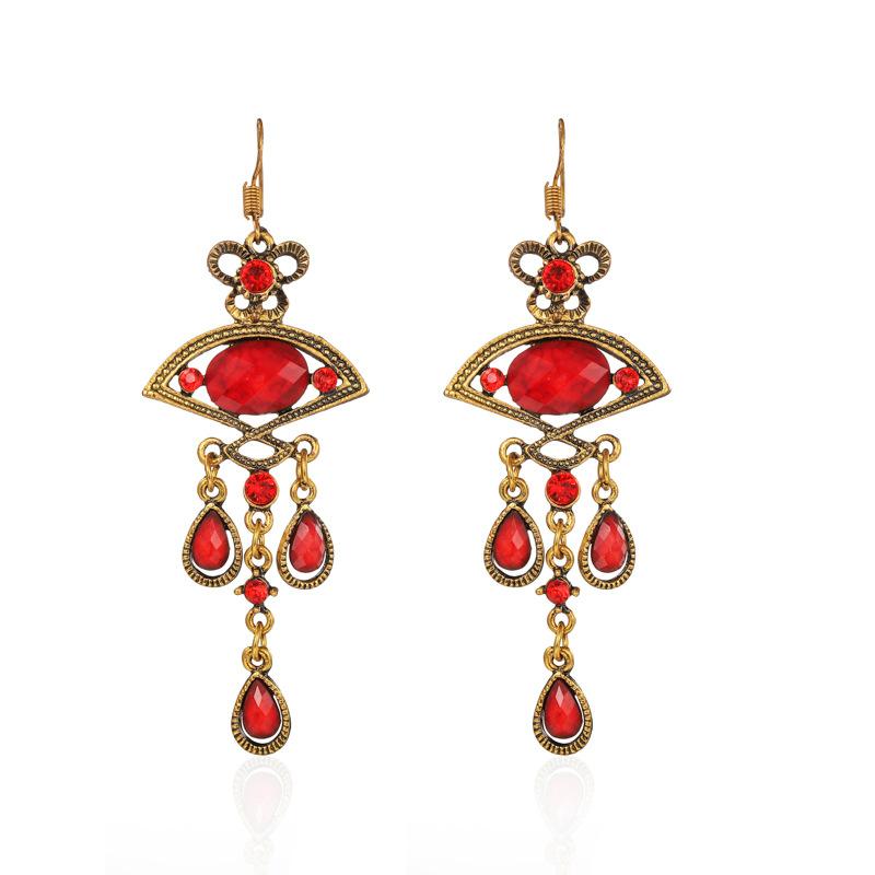 cStyle Water Drop Earrings for Women Retro Dangle Earring
