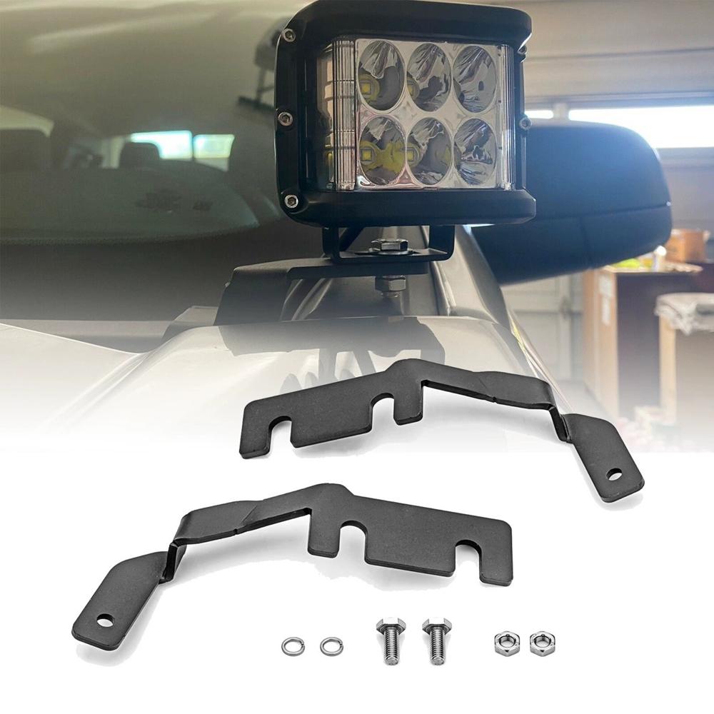 LED Work Lights Mounting Brackets for 2019-2022 Ford Ranger Upper Hood Led Pod Ditch Light Bracket Off-road Fog Lamp Holder