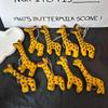 Cute Long-Necked Lingyun Doll: Handmade Wool Felt Animal Pendant and Bag Charm Souvenir