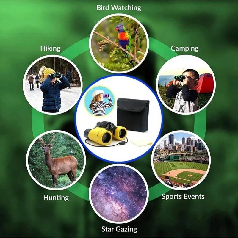 Outdoor Binoculars for Bird Watching Hunting Hiking Educational Learning Student Small Binoculars