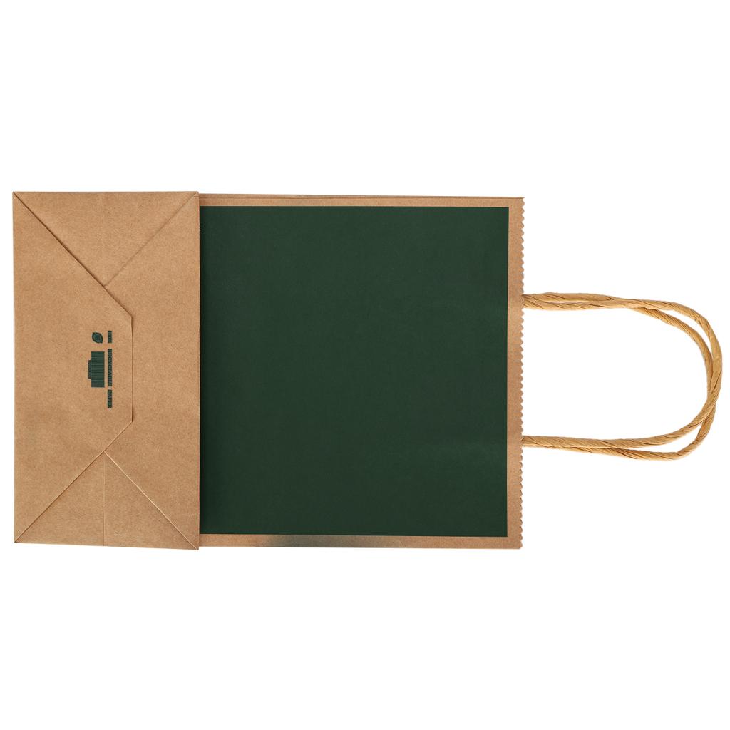 10Pcs Kraft Paper Bag Snacks Shopping Present Gift Bags With Handles for Wedding