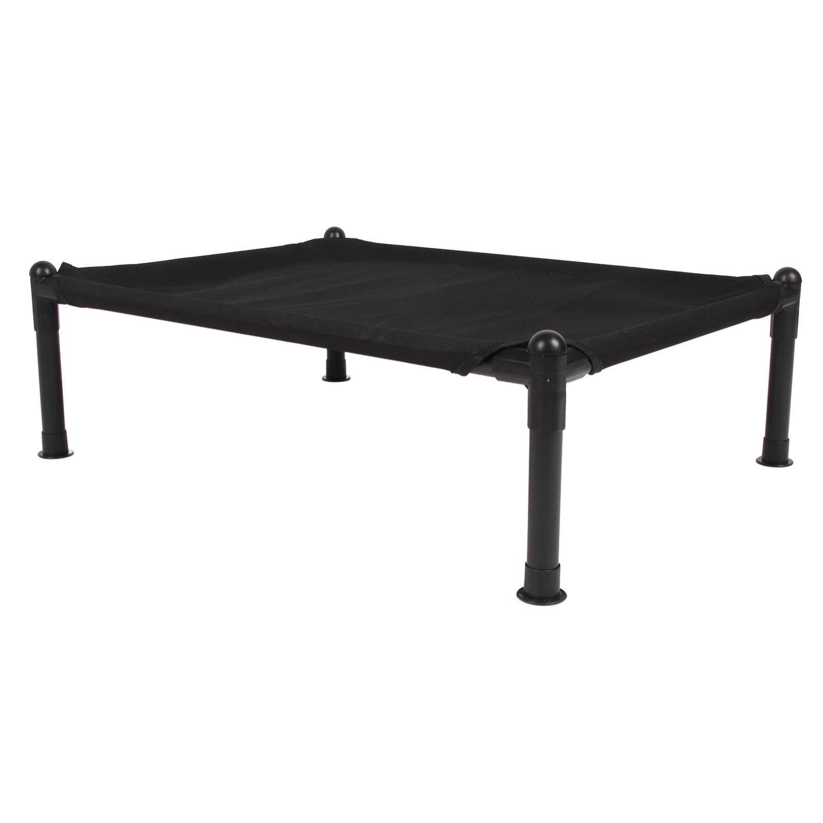 Lit surélevé pour chien Amovible Lavable Facile à assembler Imperméable Antidérapant Lit de camp pour chien d'extérieur Avec cadre pour