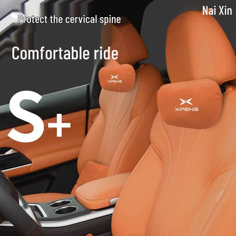 XPeng G9 Car Accessory Set: Headrest, Lumbar, Neck & Seat Pillows, 2023 Model.