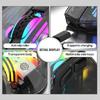Docooler Wireless Gaming Mouse, Transparent Crystal Shell, 3 Modes (USB Wired + 2.4G Wireless + Bluetooth), 3600DPI Adjustable eSports Mouse,