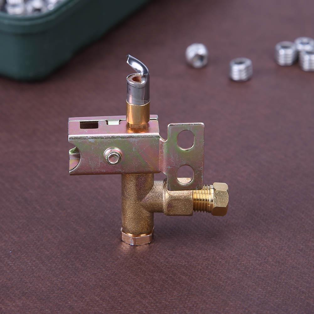 Flame 2 Hole Bracke Easy Mount Heavy Pilot Assembly Holder Long Lasting Multi-function Stainless Steel for Have Natural Or Gas