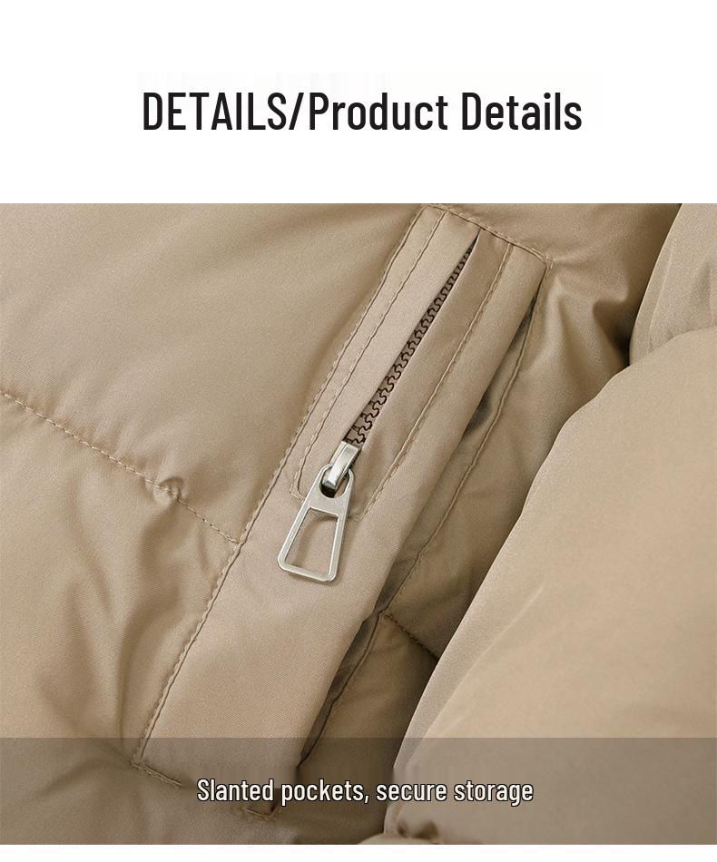 Women's 2026 Trendy Stand Collar Hooded Down Jacket - Short, Thickened, Warm, Petite Outerwear
