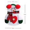 Snowman Knife & Fork Cloth Storage Bag Christmas Household Decoration Furniture(Not Include Knife/ Fork/ Dish)
