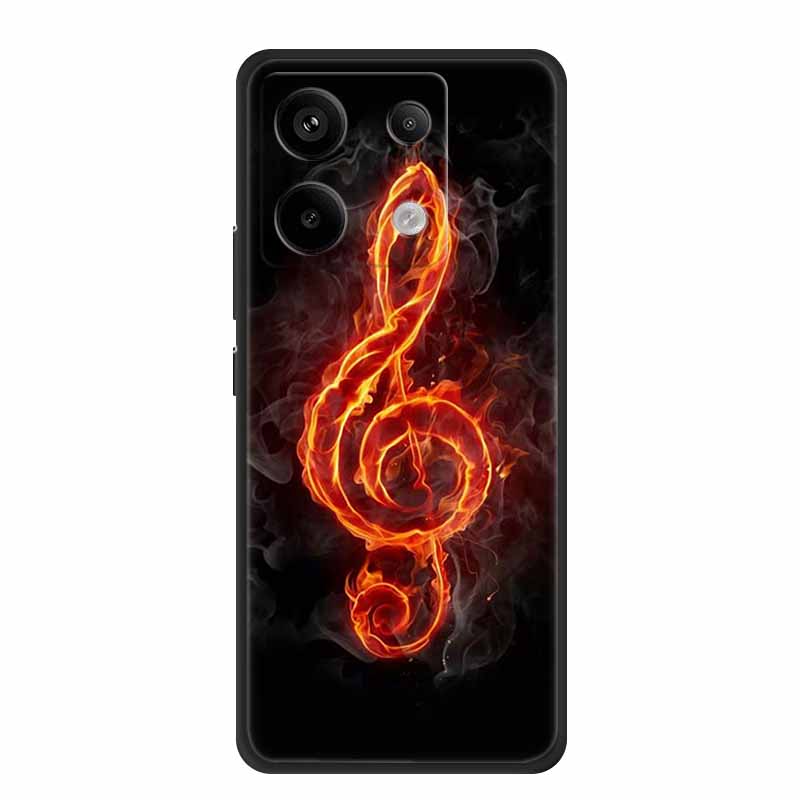 For Xiaomi Redmi Note 13 Pro 5G 4G Case Animals TPU Soft Silicone Back Cover Phone Cases for Redmi Note13 4G 5G Bumper Wolf Para