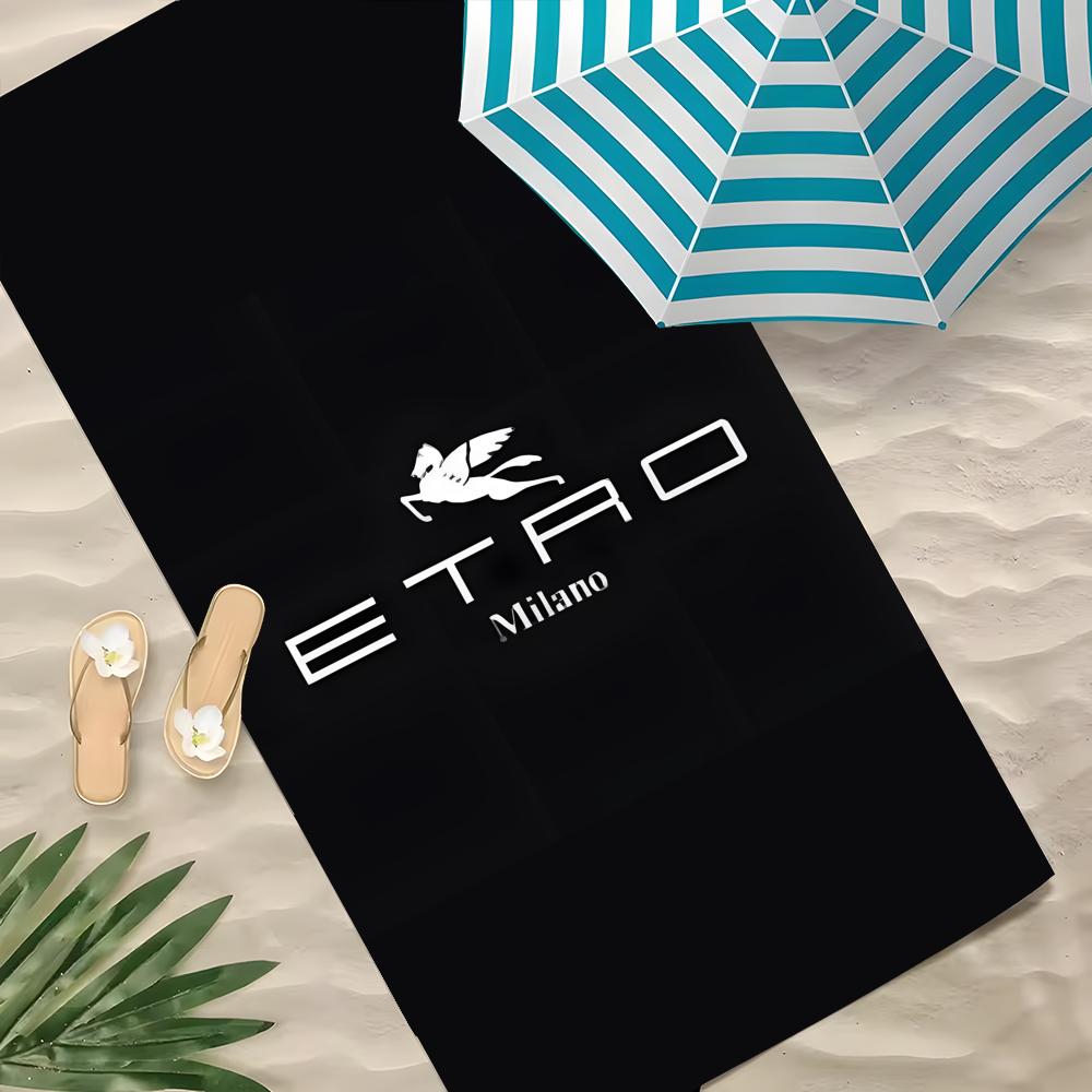 E-Etro Towel Polyester Beach Towel Quick Dry Sand Free Bath Towel For Summer Pool Travel Vacation