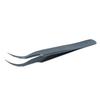 Tweezers Curved Bent Tip Stainless Steel Finishing Polish High Hardness Antimagnetic Acid Proof